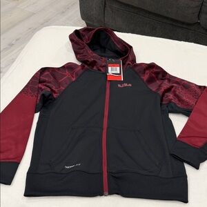 Nike Kids Black and Burgundy Jacket